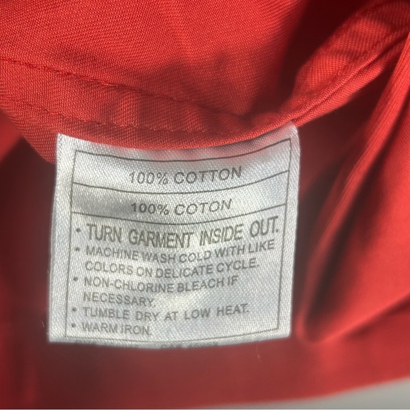 ARIAT Western Workwear Button Down Long Sleeve Shirt Orange; Men’s Size Large - Picture 15 of 16